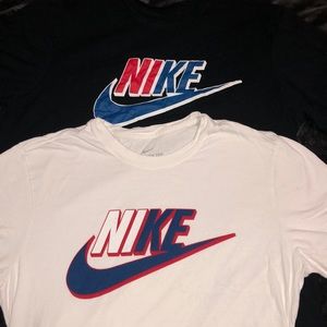 NIKE shirt pair (black and white shirt)